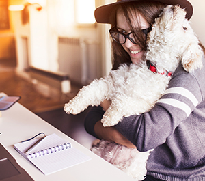 Girl sits down to simplify her budget