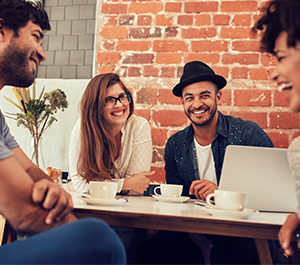 Friends discuss their financial resolutions